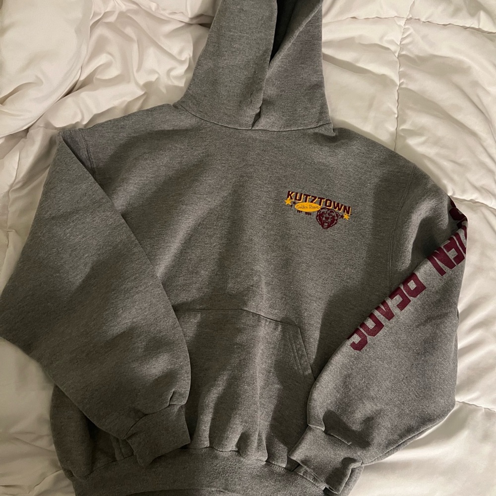 Kutztown University Golden Bears Hoodie - Heather Grey - medium